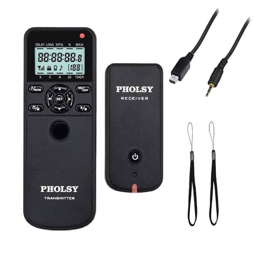 Amazon | PHOLSY ワイヤレスレリーズ タイマーリモート